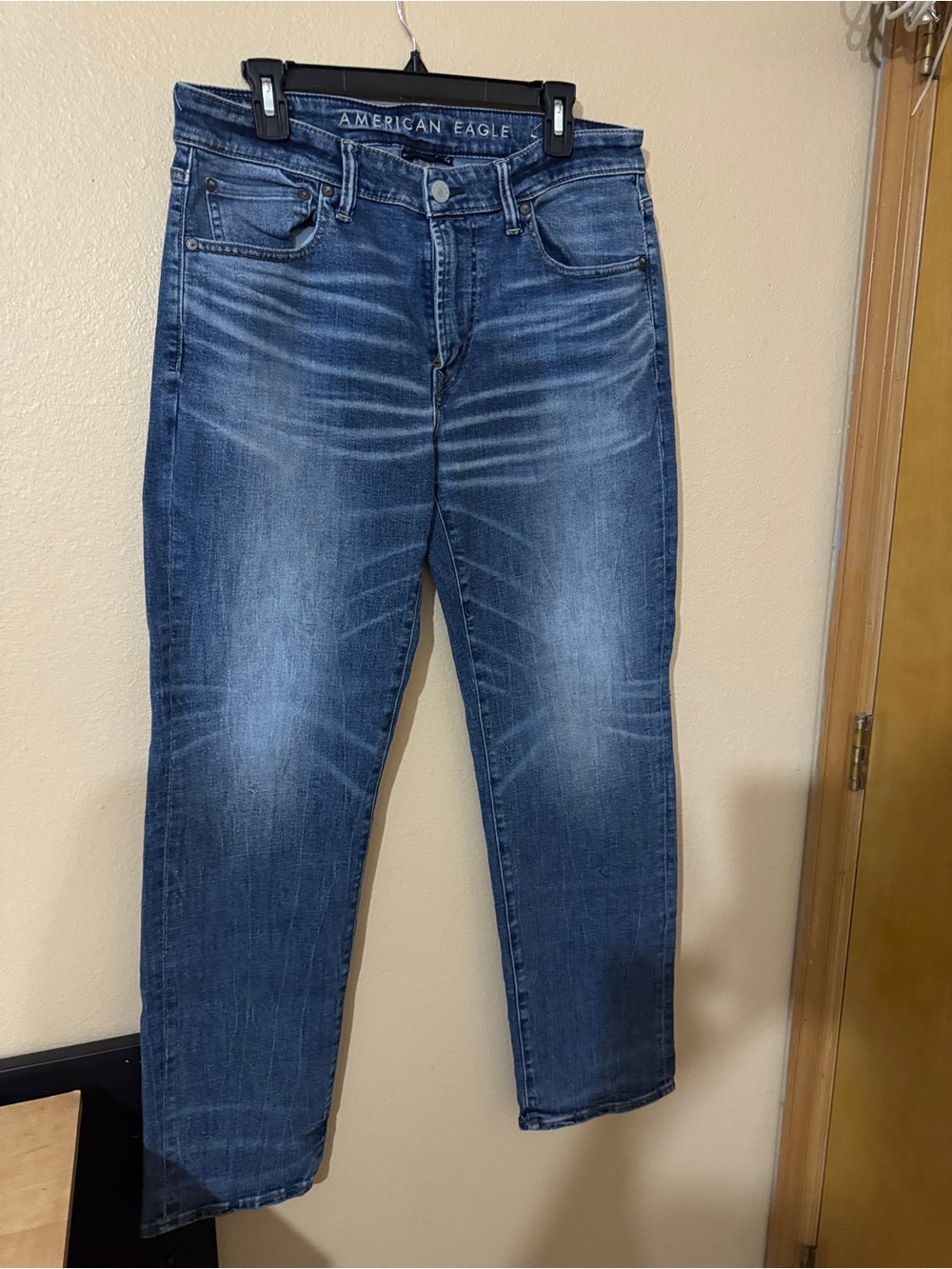 AE Next Level Airflex Apparel Men’s Blue Slim Straight Jeans Size 34x32